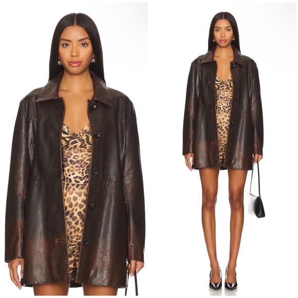 Lamarque Jackets & Blazers - LAMARQUE Marlowe Coat in Rub Off Brow Size L